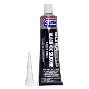 Cola Silicone Alta Temperatura Preto Cyclo 95g