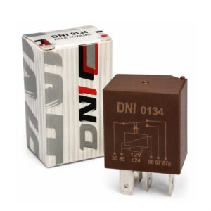 Relé Mini Auxiliar Reversor C/ Resistor 12V 5 Term. 40/30A