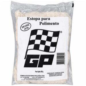 Estopa Branca Polimento 100% Algodao 200g