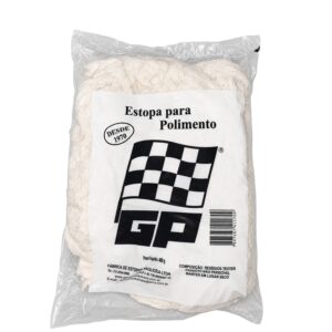 Estopa Branca Polimento 100% Algodao 400g